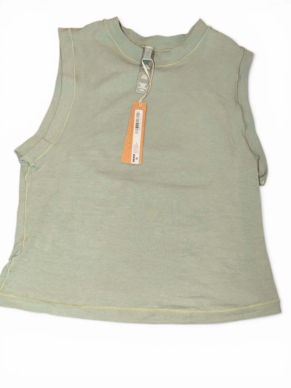 SKIMS Cotton Jersey Mock Neck Tank Size M NWT | Mineral Sleeveless Top